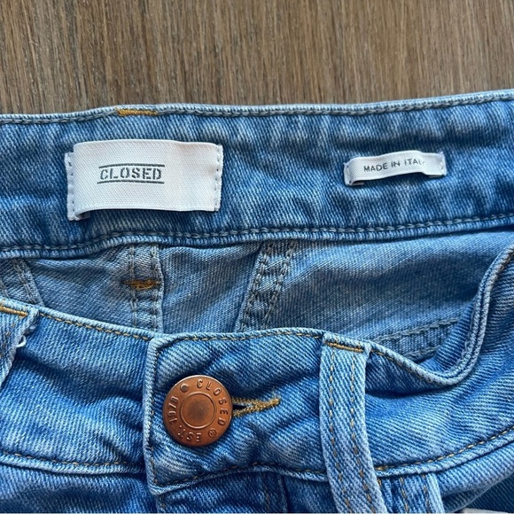 Closed Baker Skinny Light Wash Denim Jeans Sz 25 - Picture 5 of 11